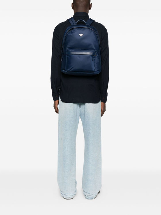 Emporio Armani Logo Nylon Backpack