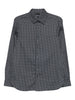 Emporio Armani Stretch cotton shirt with printed pattern