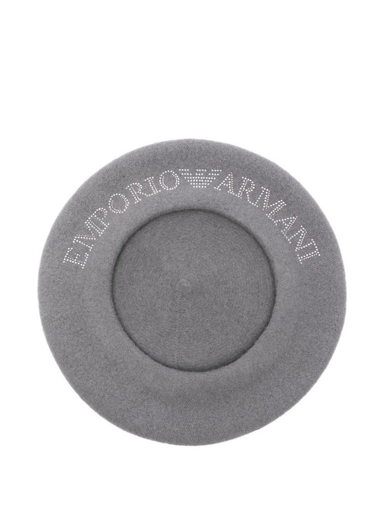 Emporio Armani Embellished wool beret