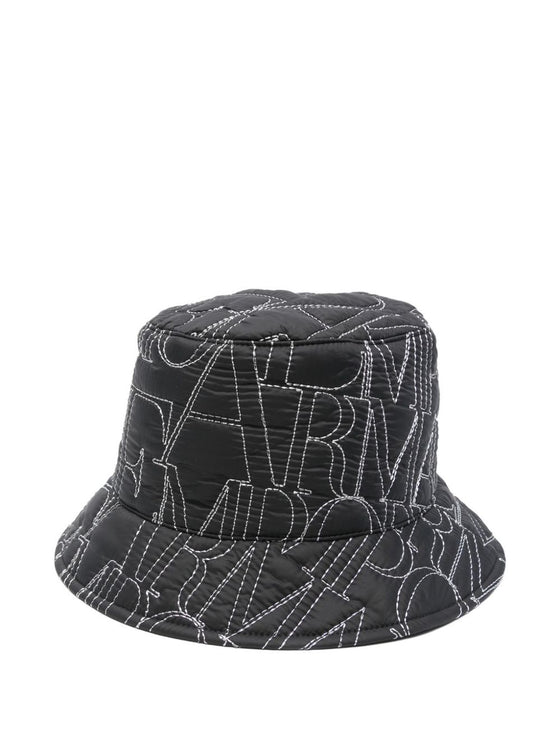 Emporio Armani Logo-embroidered quilted bucket hat