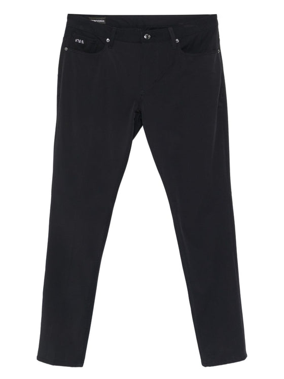 Emporio Armani Trousers with logo plaque