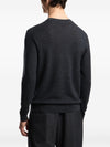 Emporio Armani Virgin wool sweater with raised jacquard pattern