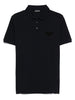 Emporio Armani Pique jersey polo shirt with eagle patch