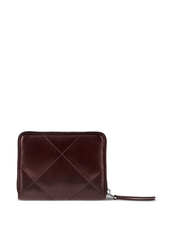 Tory Burch Kira Small Wallet With Diamond Quilting And Full Zip Closure
