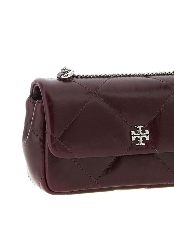 Tory Burch Kira Diamond Clutch Bordeaux