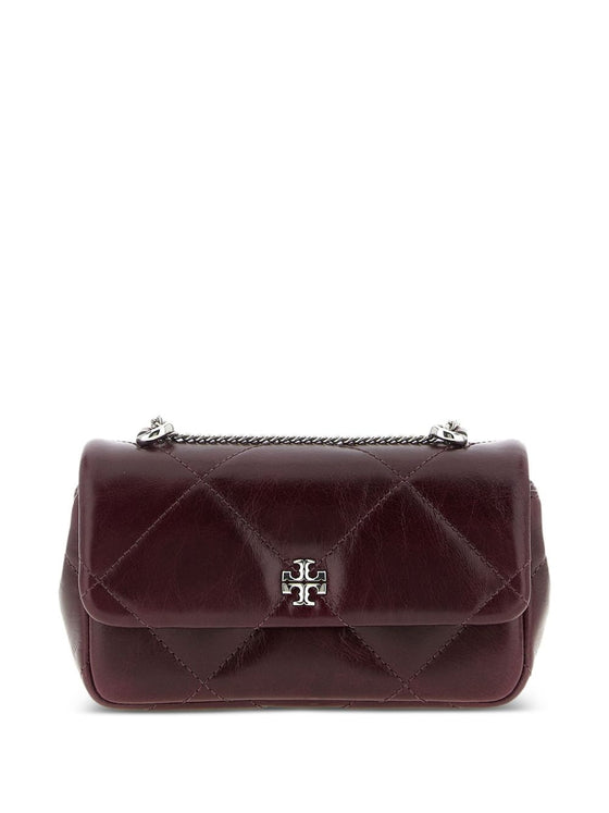 Tory Burch Kira Diamond Clutch Bordeaux