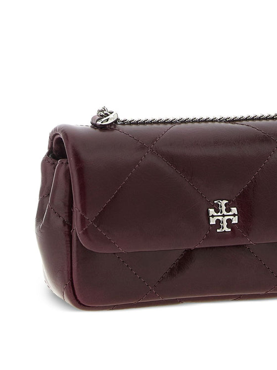 Tory Burch Kira Diamond Clutch Bordeaux