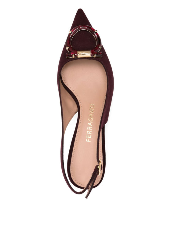 Ferragamo With Heel Bordeaux