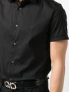 Emporio Armani Short-sleeved poplin shirt
