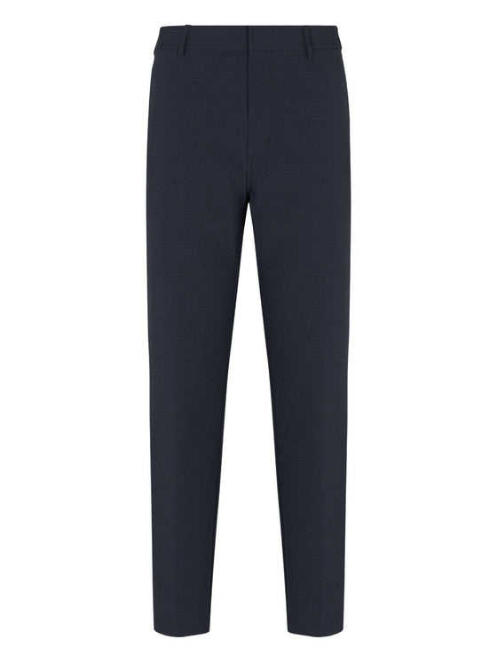 Emporio Armani Seersucker nylon chino trousers