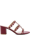 Valentino Garavani Rockstud Calfskin Slider Sandal 60mm
