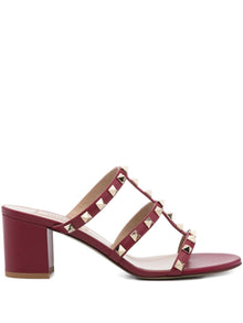  Valentino Garavani Rockstud Calfskin Slider Sandal 60mm
