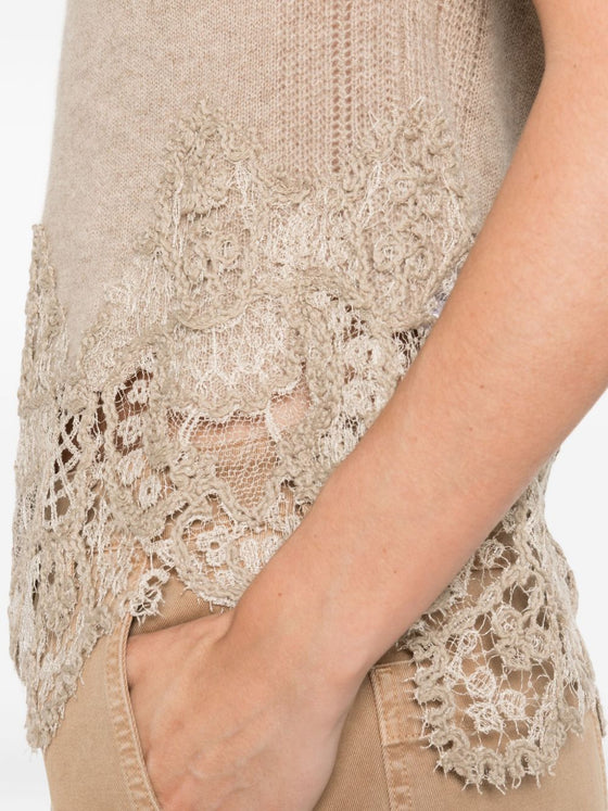 Ermanno Scervino Top Dove Grey