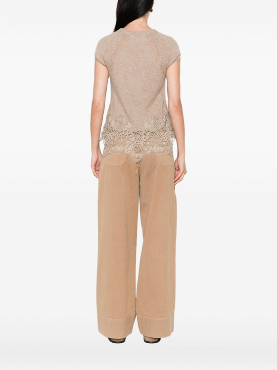 Ermanno Scervino Top Dove Grey
