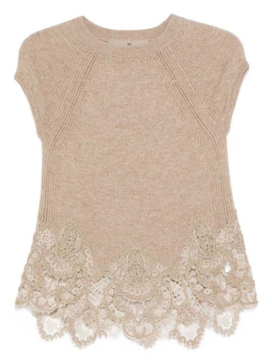 Ermanno Scervino Top Dove Grey