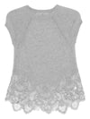 Ermanno Scervino Lace-trimmed knit top