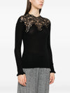 Ermanno Scervino T-shirt with lace trim