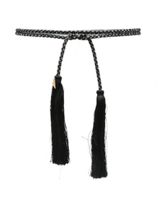  Forte Forte Braided crystal-embellished belt