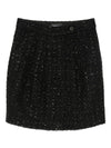 Emporio Armani Tweed sequin mini skirt