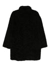 Emporio Armani Oversized coat in bouclé faux fur