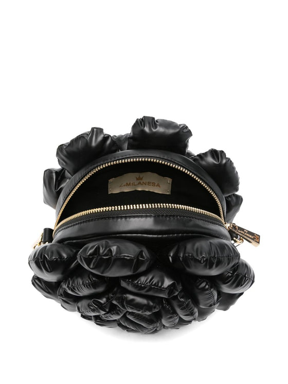 La Milanesa Rose-shaped braided-strap shoulder bag