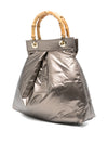 La Milanesa Bamboo-handle quilted tote bag