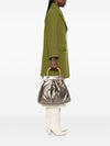 La Milanesa Bamboo-handle quilted tote bag