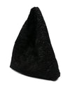 La Milanesa Textured triangular shoulder bag