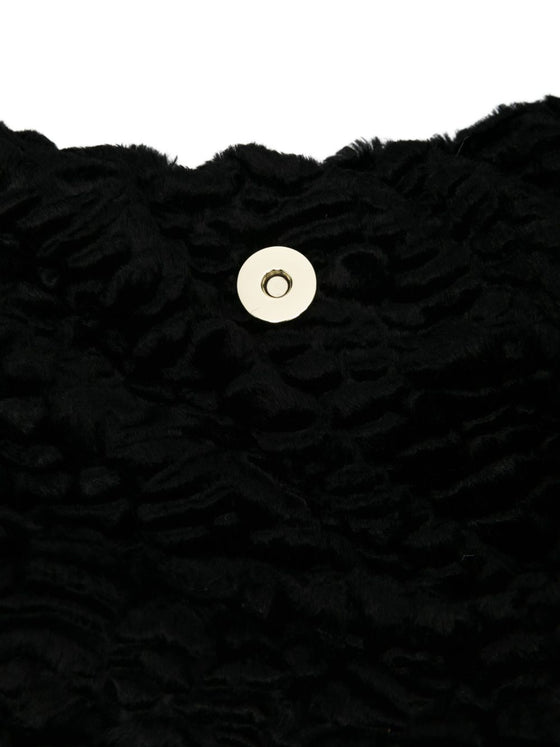 La Milanesa Textured triangular shoulder bag