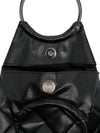 La Milanesa Quilted fringed-bottom clutch