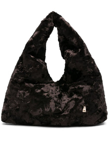  La Milanesa Crushed-texture tote bag