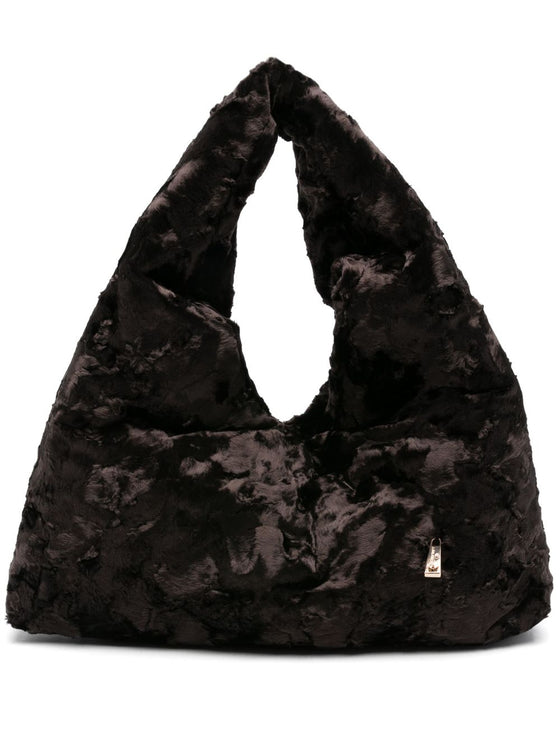 La Milanesa Crushed-texture tote bag