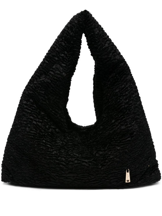 La Milanesa Textured triangular tote bag
