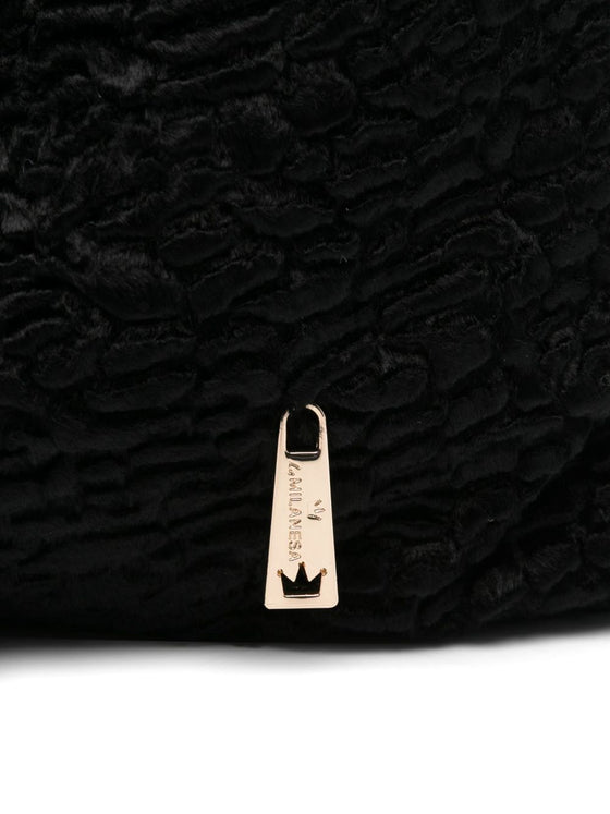 La Milanesa Textured triangular tote bag