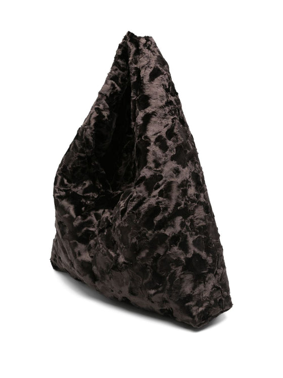 La Milanesa Plush-effect shoulder bag