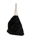 La Milanesa Chain-strap textured shoulder bag