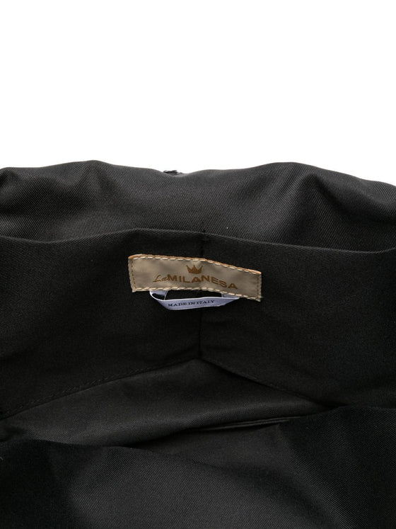 La Milanesa Chain-strap textured shoulder bag