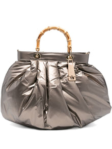  La Milanesa Bamboo-handle quilted tote bag