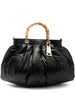 La Milanesa Quilted bamboo-handle tote bag