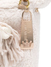 La Milanesa Dog-embellished shearling tote bag