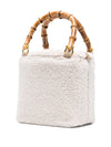 La Milanesa Dog-embellished shearling tote bag