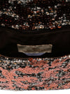 La Milanesa Sequin-embellished buckle shoulder bag