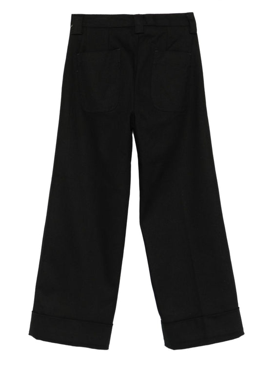 WHITE SAND Trousers Black