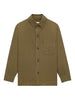 Saint Laurent Cassandre overshirt in cotton and linen gabardine