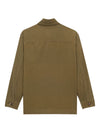 Saint Laurent Cassandre overshirt in cotton and linen gabardine