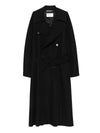 Saint Laurent Button-fastening belted jacket