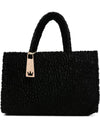 La Milanesa Textured-effect tote bag