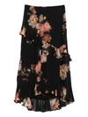 Zimmermann Floral-print ruffled skirt