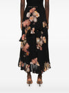 Zimmermann Floral-print ruffled skirt