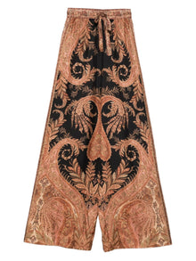  Zimmermann Paisley-print drawstring trousers